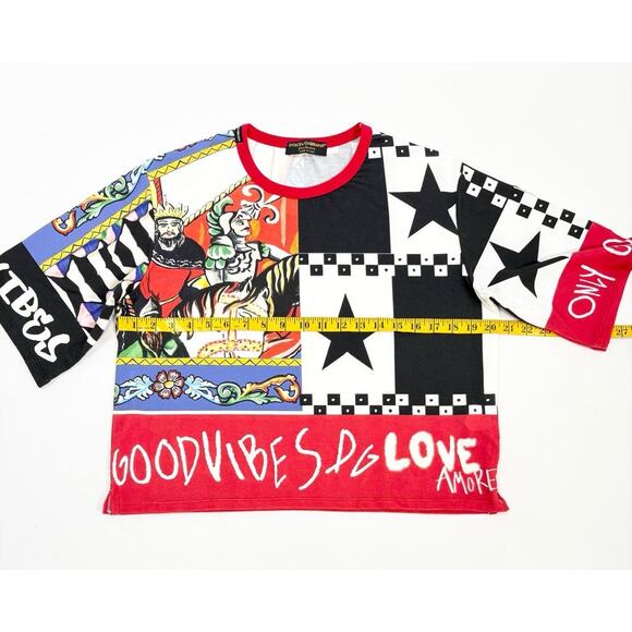 Dolce & Gabbana Women’s All Over Print Top Shirt Size 48 /US Large - Picture 7 of 9